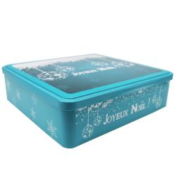 BOÎTE GALETTES & PALETS BRETONS 460g - Motif boule de Noël