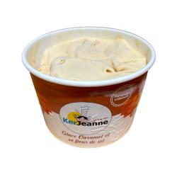 Pot de glace<br>Caramel fleur de sel.