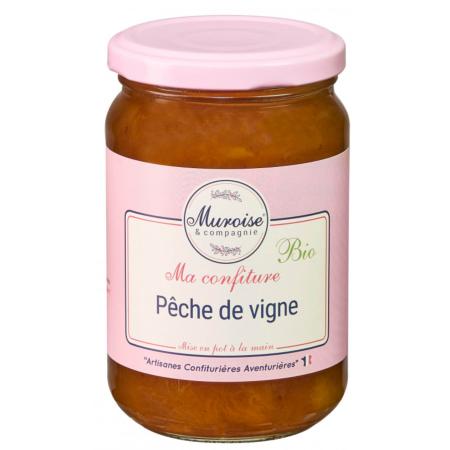 Confiture de pêche de vigne bio 350g - Muroise & Compagnie