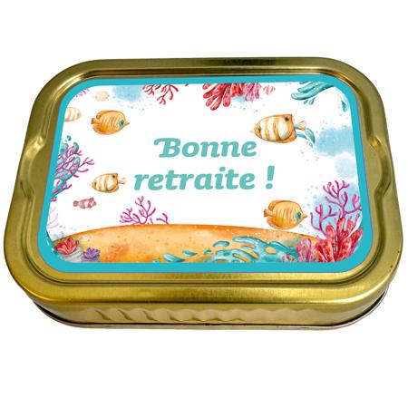 Sardines message "Bonne retraite ! " 115g