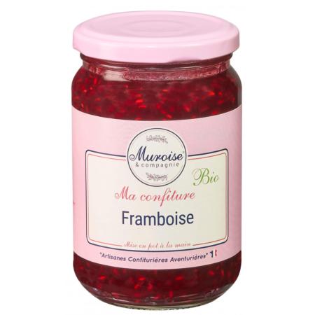 Confiture de framboise bio 350g - Muroise & Compagnie