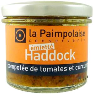ÉMIETTÉ DE HADDOCK Tomates et Curcuma.