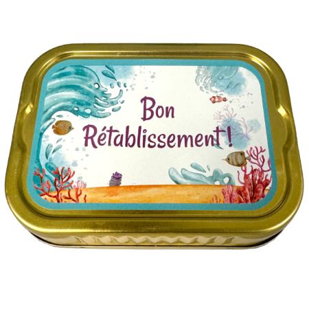 Sardines message "Bon rétablissement ! " 115g